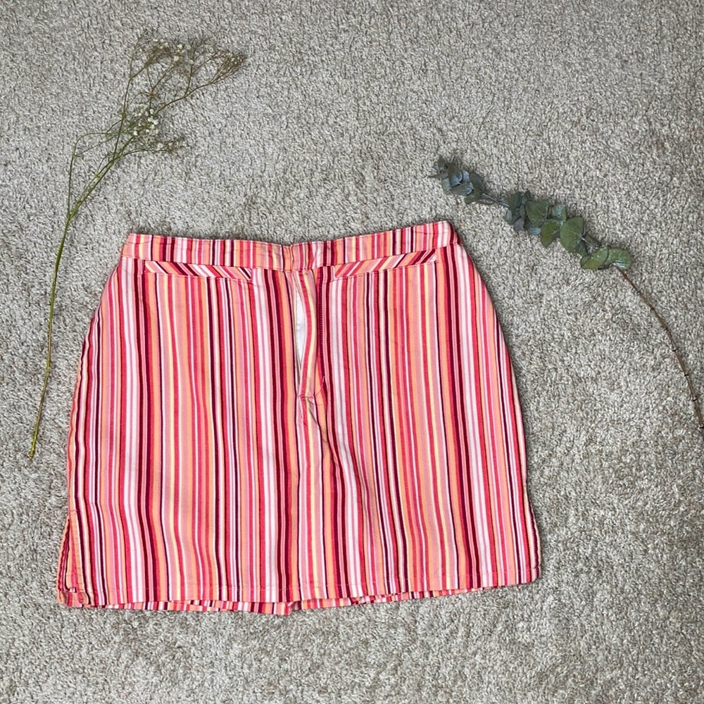 Nevada Colourful Striped Mini Skort 😻